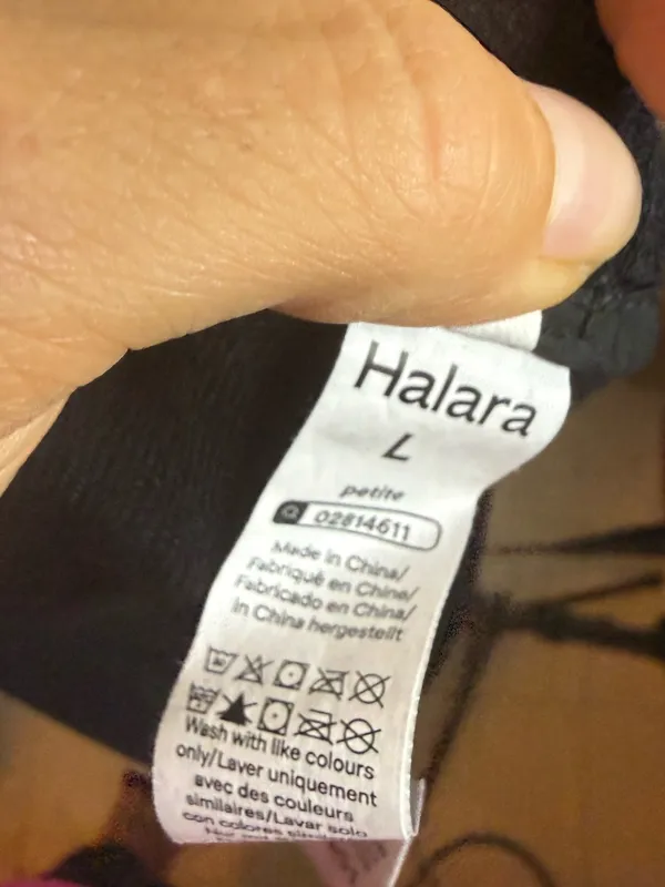 Halara Black High Waisted Drawstring Pocket Wide Leg Baggy Casual Linen-Feel Pan - Image 5