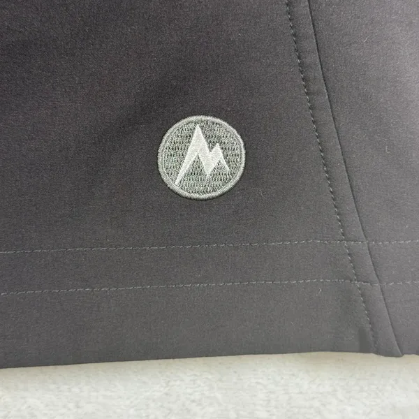 Marmot Womens Black Hooded Softshell Vest Faux Fur Trim Fleece Lined Small - Image 10