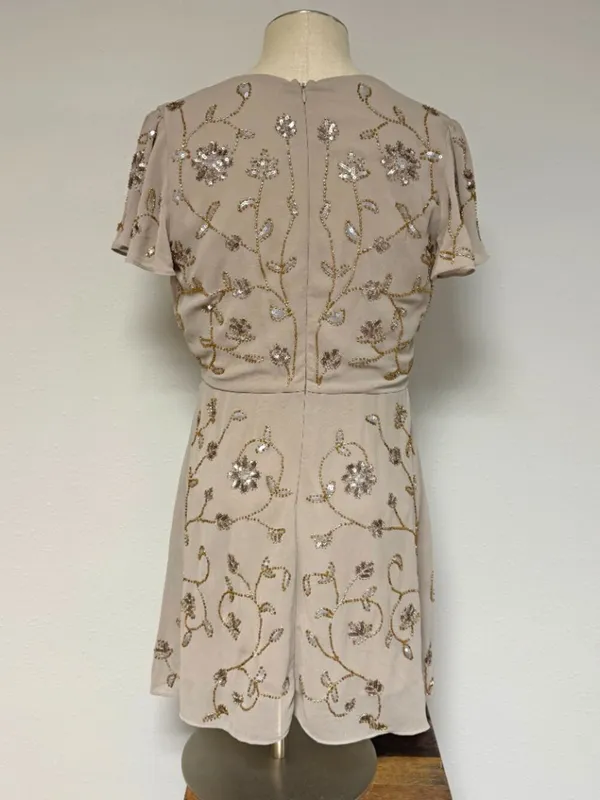 Altar'd State Beaded Wrap Mini Dress - Image 3