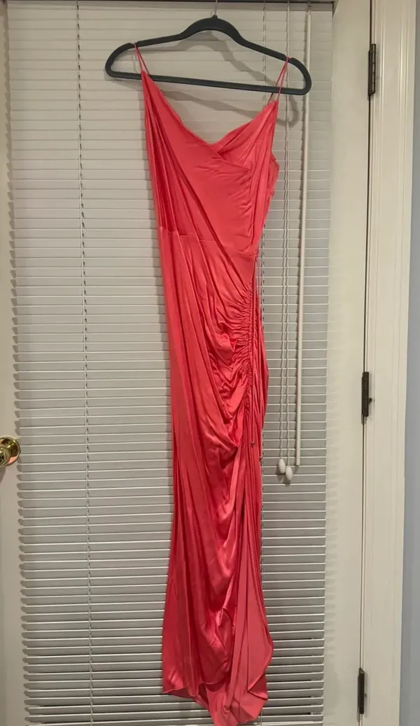 Veronica Beard Natasha Satin Maxi Dress - Image 3