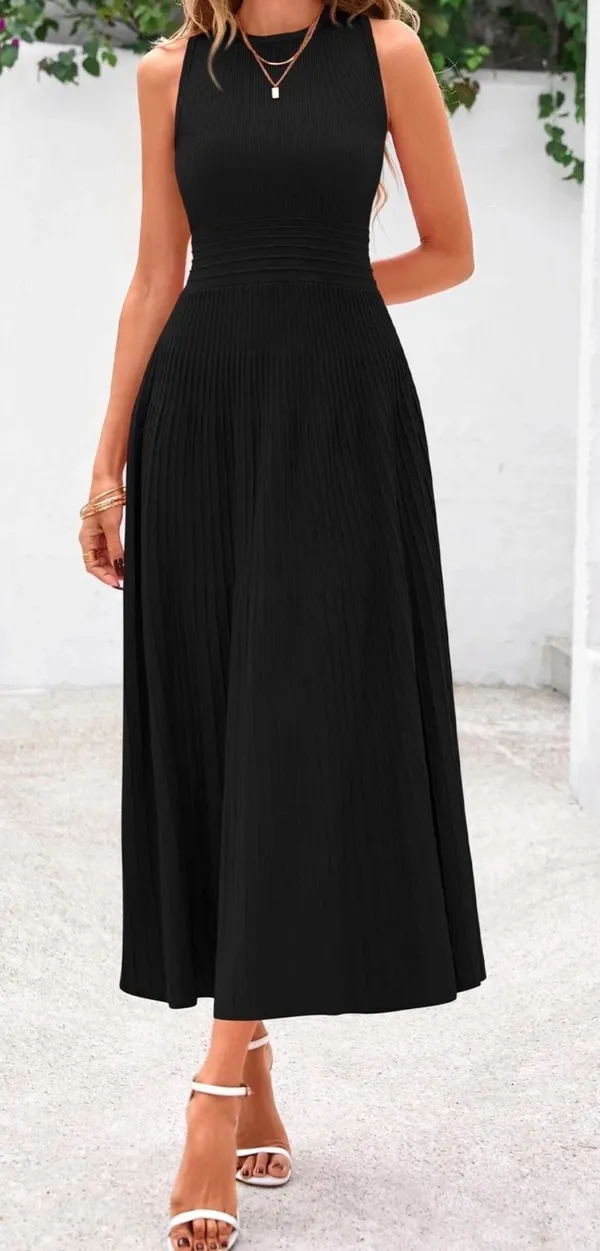 PRETTY GARDEN Spring Casual Dresses Size Large Black Summer Business Work - Image 13