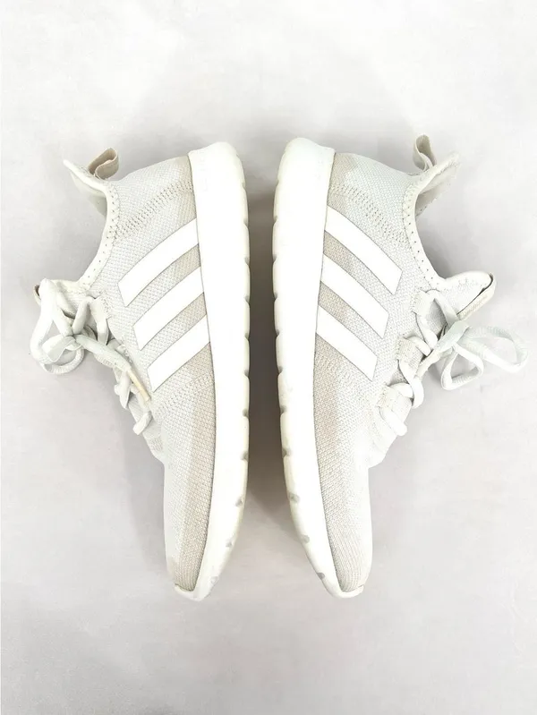 Adidas Cloudfoam Pure White Mesh Lightweight Running Sneakers Women’s 8 - Image 2