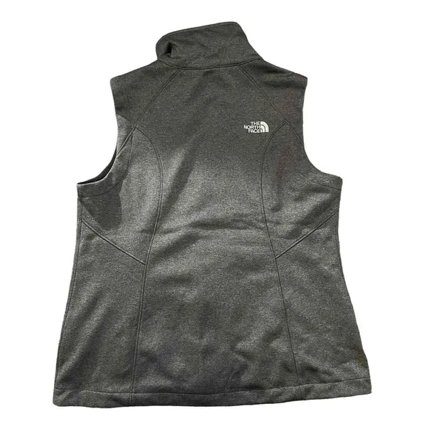 The North Face Ridgewall Vest Womens Size Medium Heather Gray Full Zip WindWall - Image 7