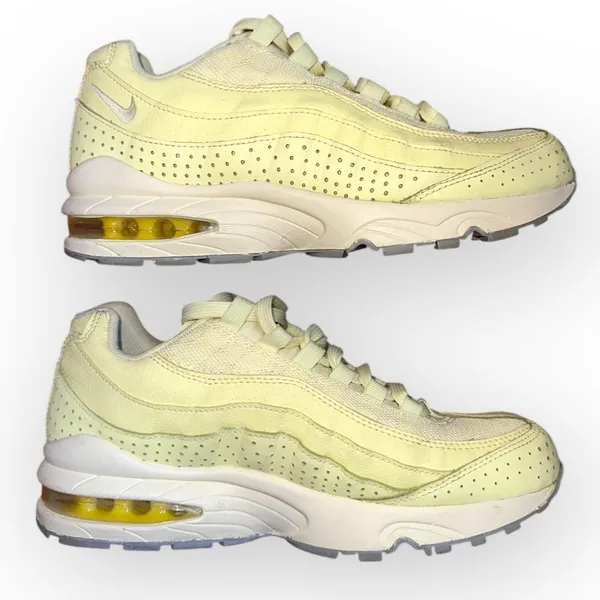 Nike RARE AIR MAX retro 95 SE GS Citron yellow sneaker shoe W 8 / M 6 /39 Casual - Image 3