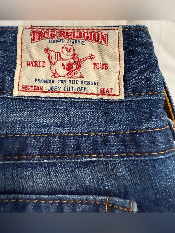 True Religion Joey Cut Off Low Rise Women’s Shorts Size 29 - Image 3