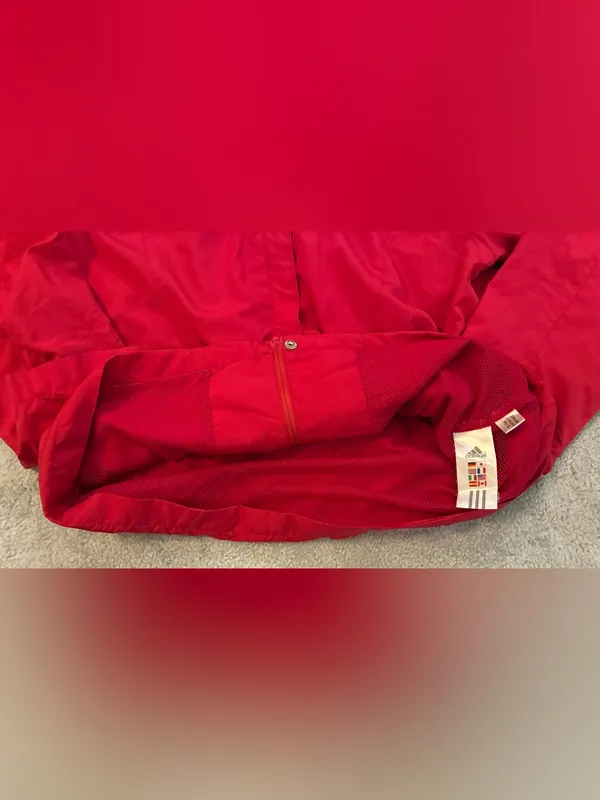 Women’s Adidas Pink Hooded Zip up Jacket Size Medium - Image 6