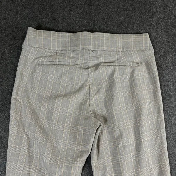 Ophelia Roe Grey Glen Plaid Pull On Dress Pants Womens Medium Business Casual - Image 10