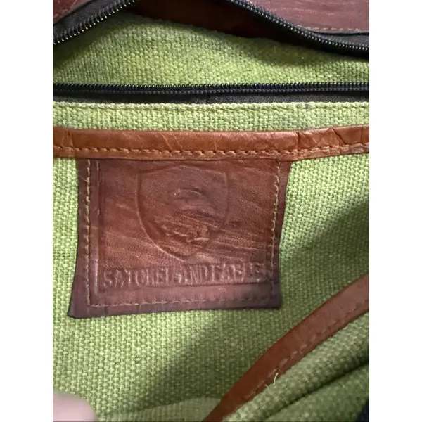 Brown Leather Satchel and Fable Handmade Bag crossbody bag - Image 6