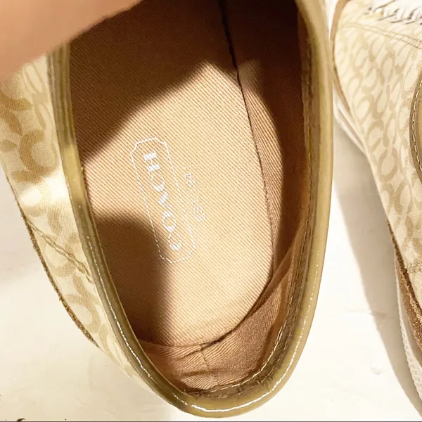 Coach Edith Women's 7.5 Tan‎ Brown Signature Print Sneaker A1244 - Image 5