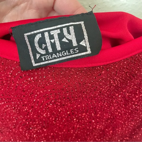 City Triangles Vintage 90s Y2K Glitter Maxi Dress - Image 4