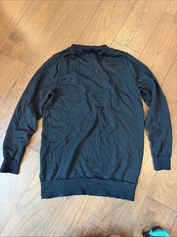 J. Crew Women’s Black Merino Wool Crewneck Sweater Size Small - C69-065 - Image 5