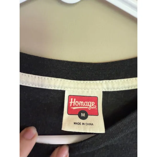 Homage Kelce Bowl New Heights Graphic T-Shirt Charcoal Gray Medium Jason‎ Travis - Image 2