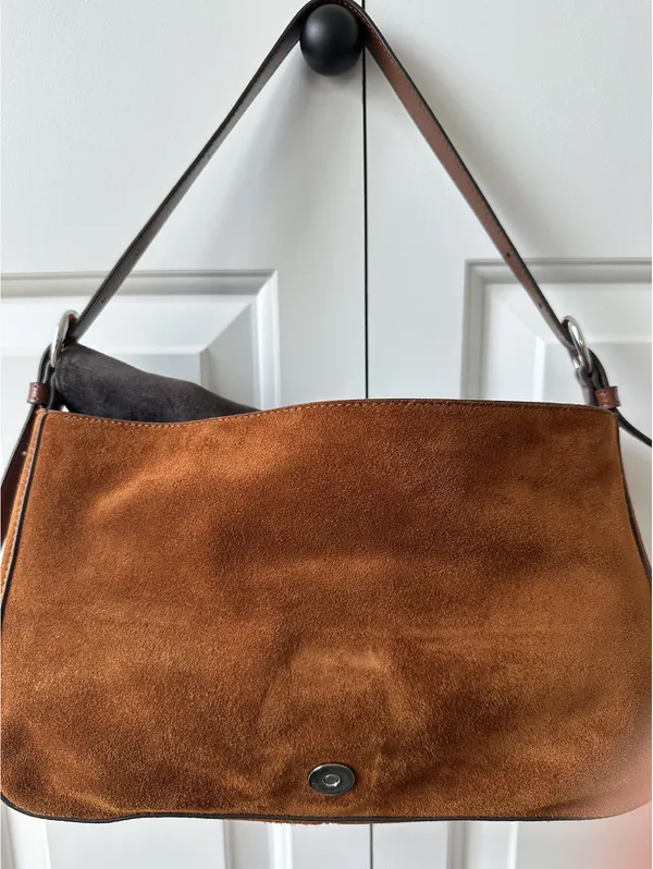 STAUD Harlow Medium Bag Tabac Suede - Image 6