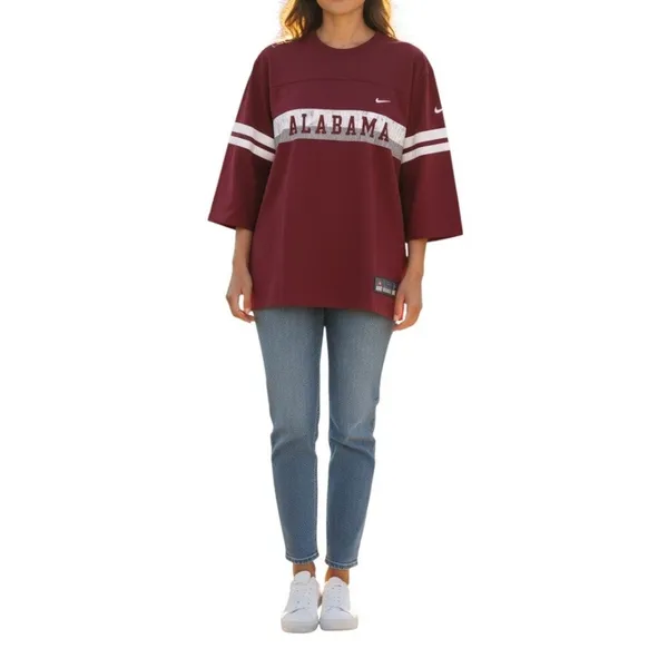 Nike Alabama Crimson Tide jersey style varsity T-shirt small - Image 8