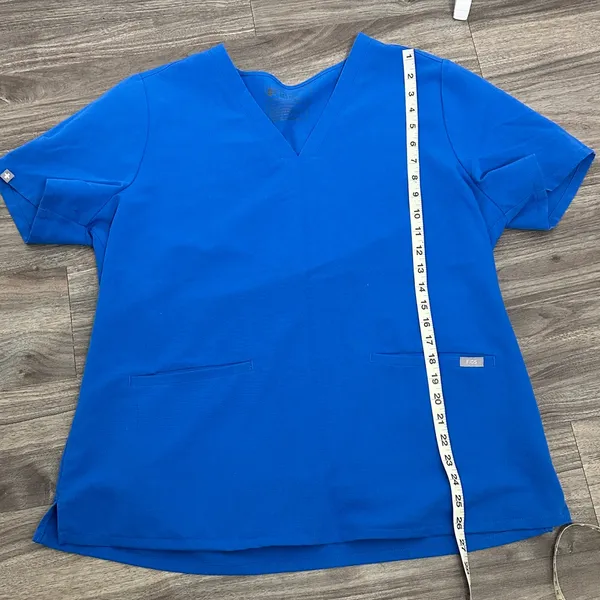 FIGS Royal Blue Scrub Top – Premium Medical Uniform with V-Neck. - Image 9