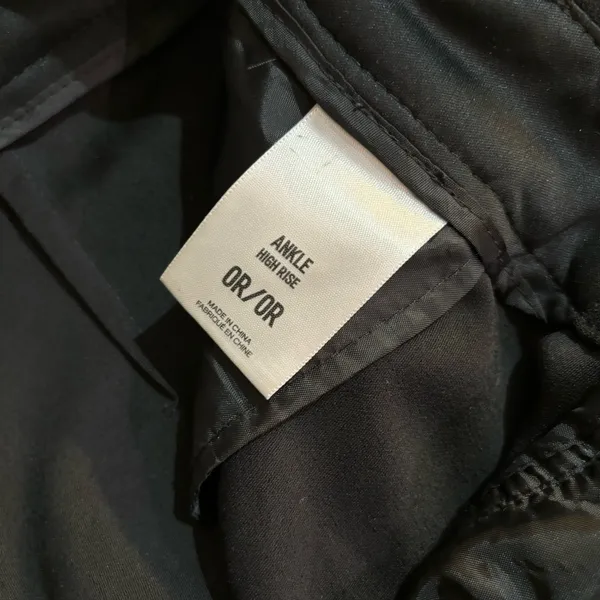 Express Tie Belt Black Pants - Image 5