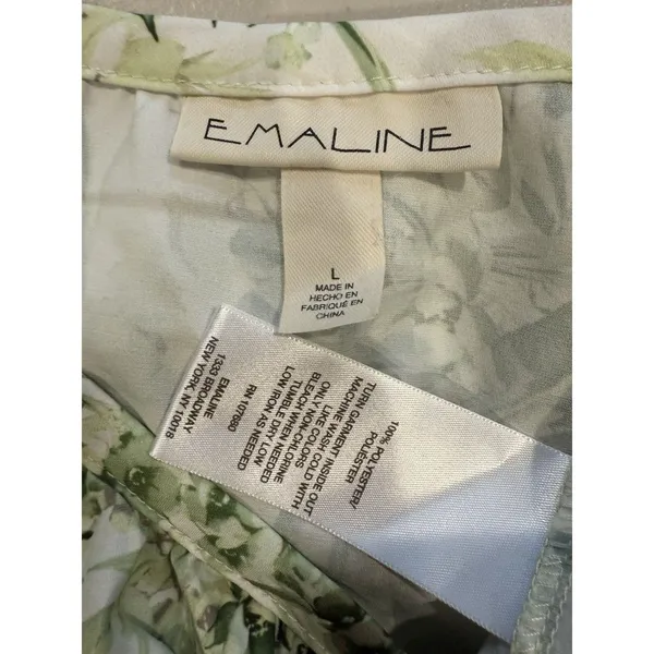 Emaline Blouse Women Large Button Floral Work Travel Office Lightweight Vacation - Image 3