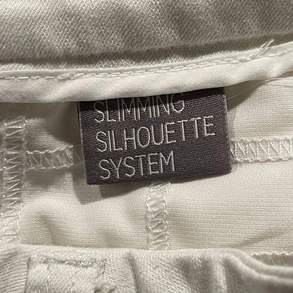 Melissa‎ McCarthy Seven7 Womens Jeans Pencil Embroidered Slimming White Size 8 - Image 6