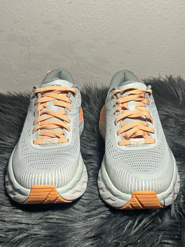 Hoka One One Bondi 7 Running Gray Harbor Mist Comfort Sneakers Size 5.5 - Image 5