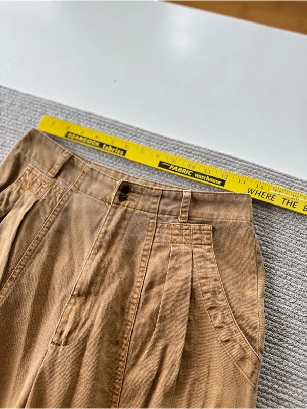 Universal Threads Camel Tan Barrel Leg Utility Tapered Pants Sz 4 - Image 5