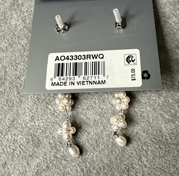Anthropologie Nadri Pearl Drop Earrings - Image 2