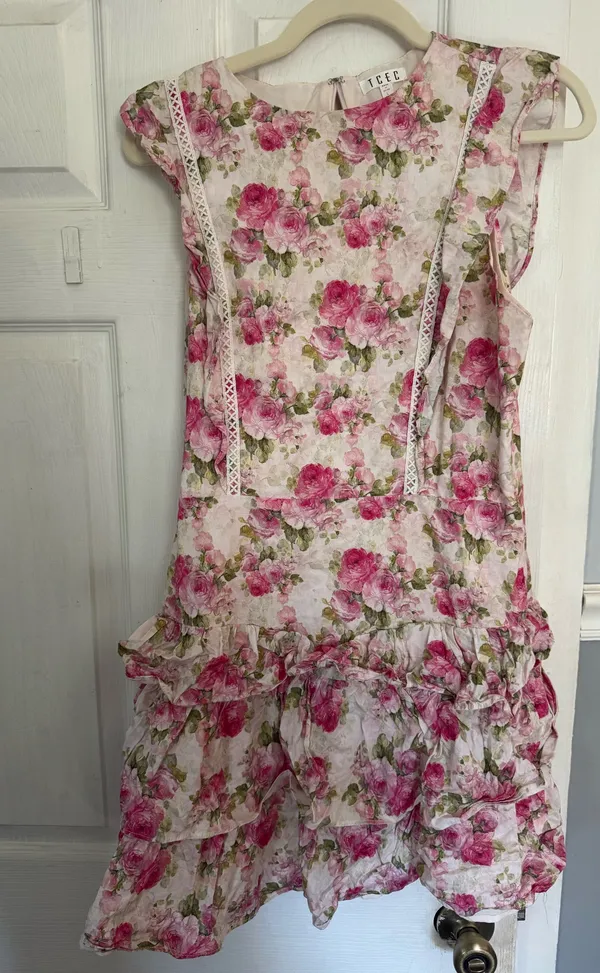 These Three Boutique Ruffle Dress Pink - Image 4
