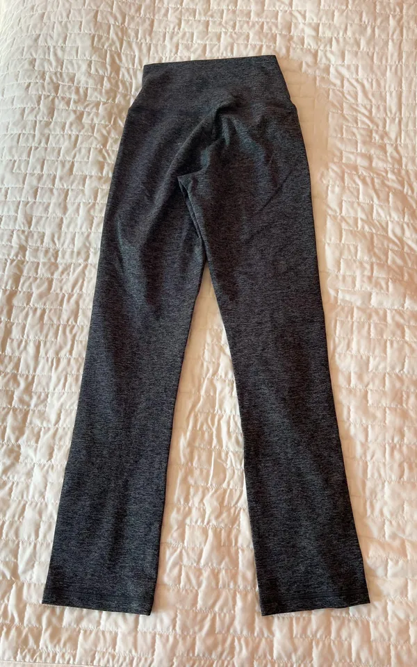Aerie Offline By Charcoal Heather The Hugger Hi-Rise Slit Hem Pants Size XS - Image 3