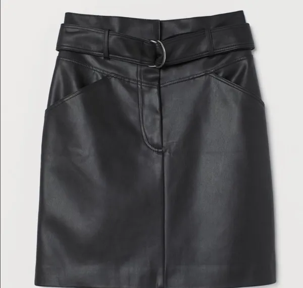 Hennes & Mauritz Leather Skirt - Image 4
