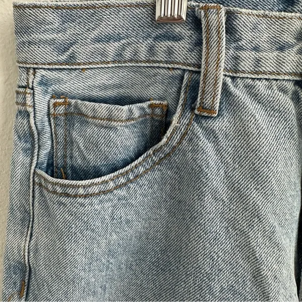 J. Galt Brandy Melville Straight Leg Jeans Light Wash - Image 4