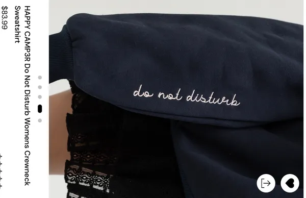 Happy Camp3r Teddy Bear Crewneck - Image 3