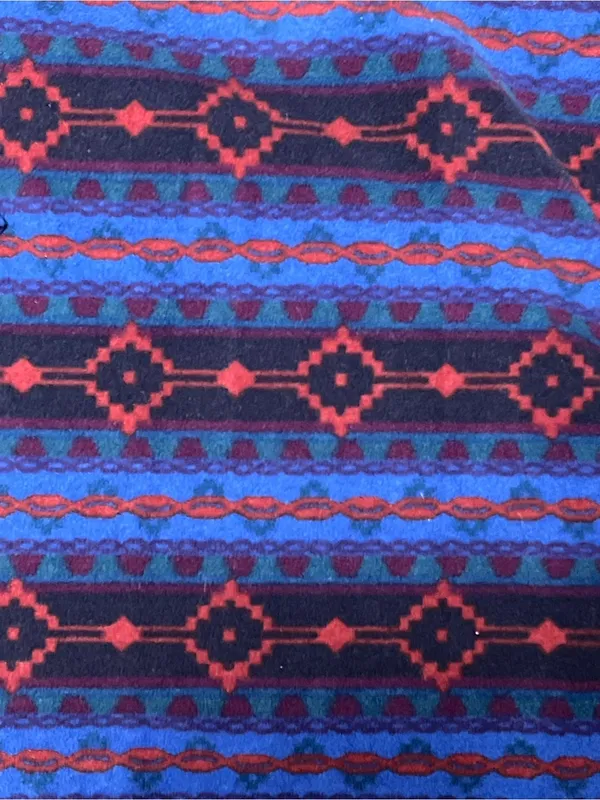 Eddie Bauer Women XL Aztec Fleece Pullover Southwestern Quarter Zip Cozy - Image 7