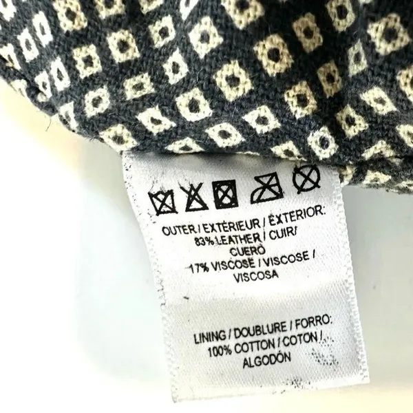 Anthropologie Jasper & Jeera Leather Crocheted Clutch Handbag - Image 9