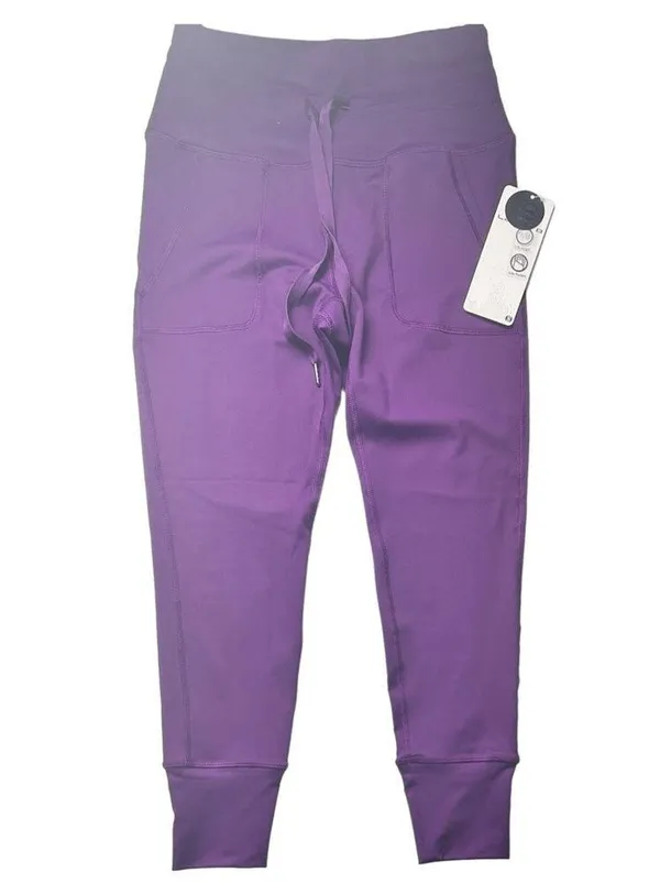 Layer 8 Women's Drawstring Purple Athletic Sporty Workout Joggers Sz XS - Image 9