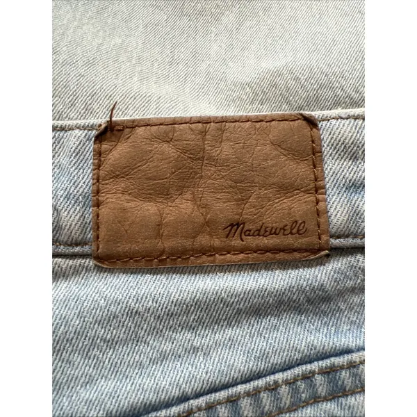 Madewell The Perfect Vintage Wide Leg Crop Jeans Light Blue Denim‎ - Image 3