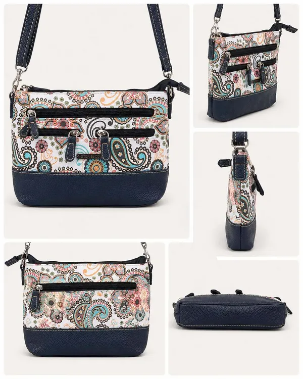 Stone & Co. Paisley Print Multi-Pocket Crossbody Bag - Image 2