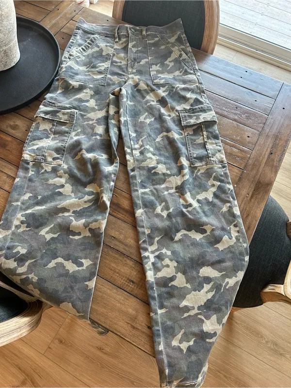NWOT Hidden Jeans Camo Cargo Pants Green Brown 29 - Image 6