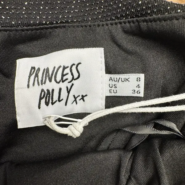 Princess Polly NWT Black & Silver Dress Size 4 Homecoming Dress‎ - Image 2