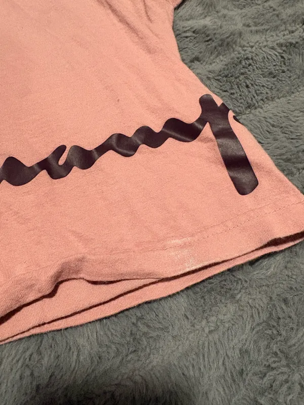 Champion Pink Crop Tee Logo Graphic Short Sleeve Size Medium - Image 9