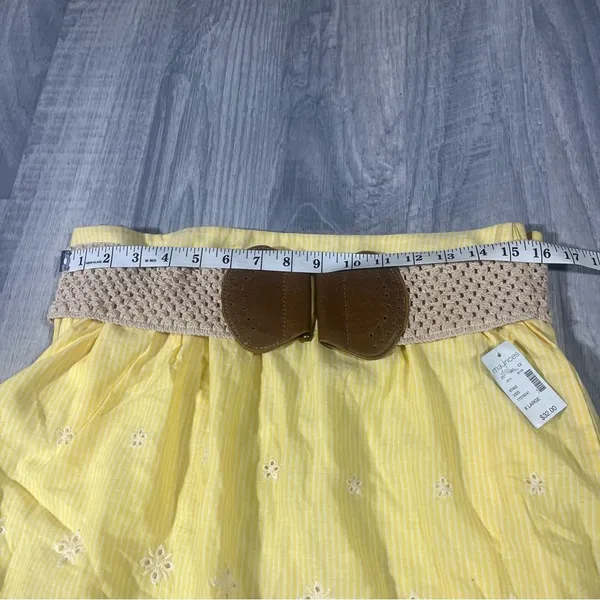 Maurice’s Yellow Embroidered Women's Skirt; XL; NEW - Image 8