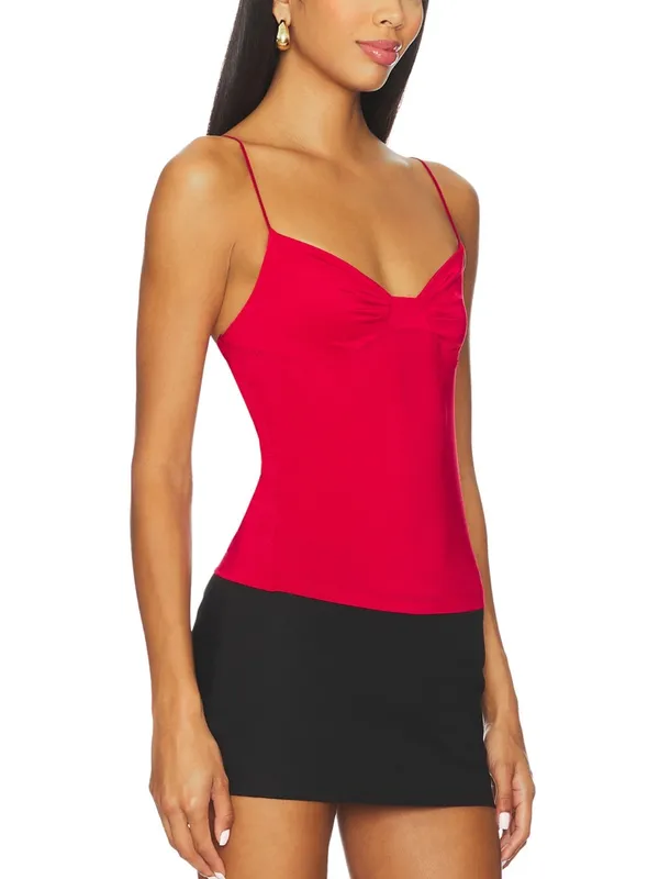 NWOT Free People Intimately My Way Triangle Cami in Deep Cherry Size Small - Image 2