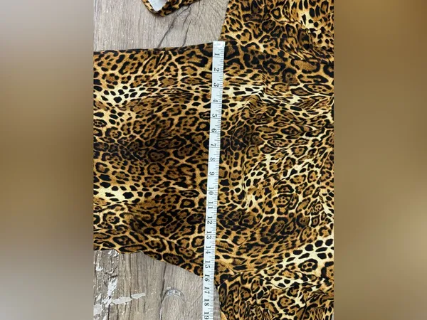 Ronny Kobo High-Neck Leopard Print Keyhole Back ‘Adina’ Dress - Image 6