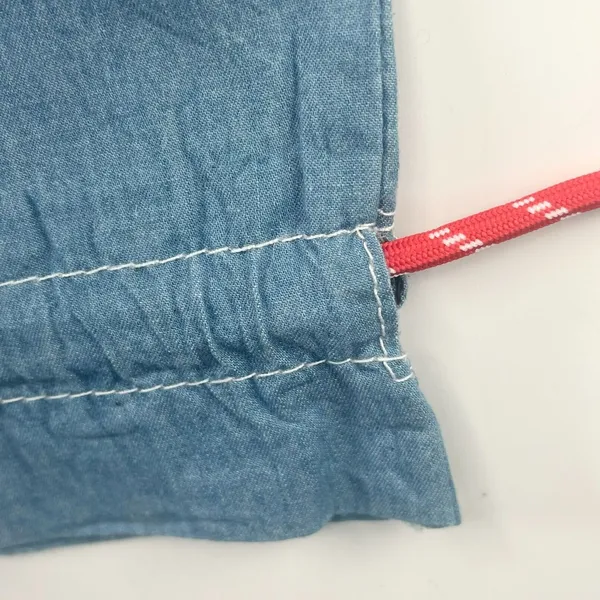Sephora Play! Soft Denim Drawstring Cloth MakeUp Delicates Travel Bag Blue New - Image 2