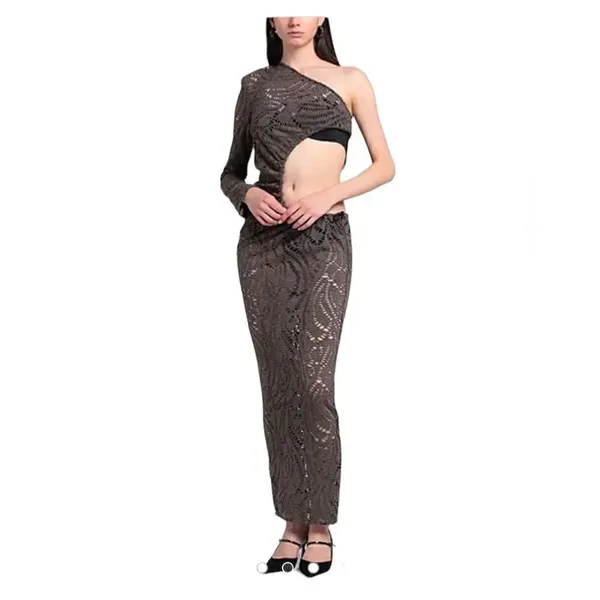Bronx and Banco Mayan Dress in Brown M - Image 2