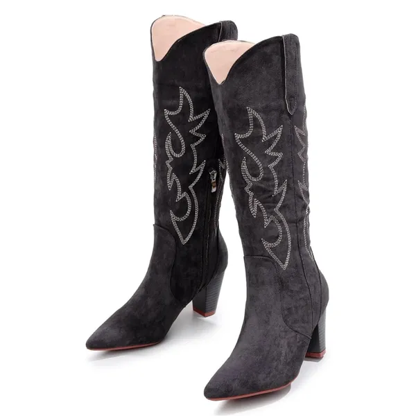 NWT VenusCelia Women’s Knee‎ High Stretchy Fashion Boots – Size 7.5 - Image 5