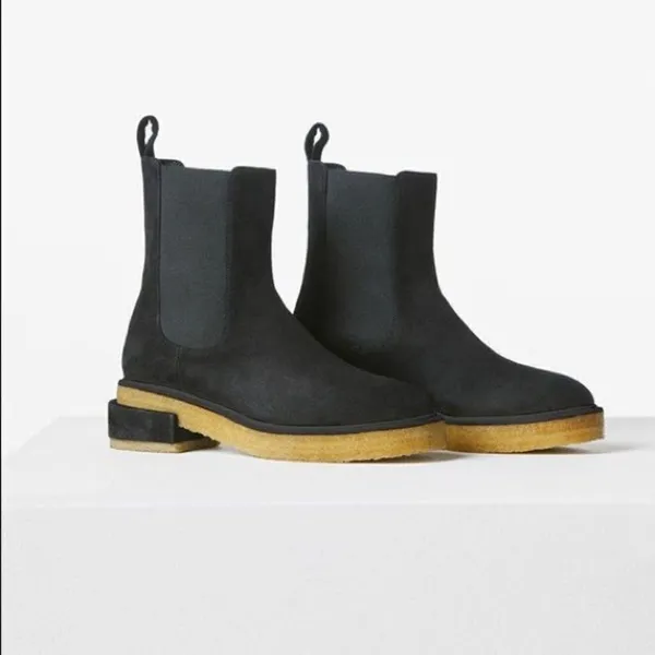 FRAME Suede Chunky Chelsea Boots‎ - Image 5
