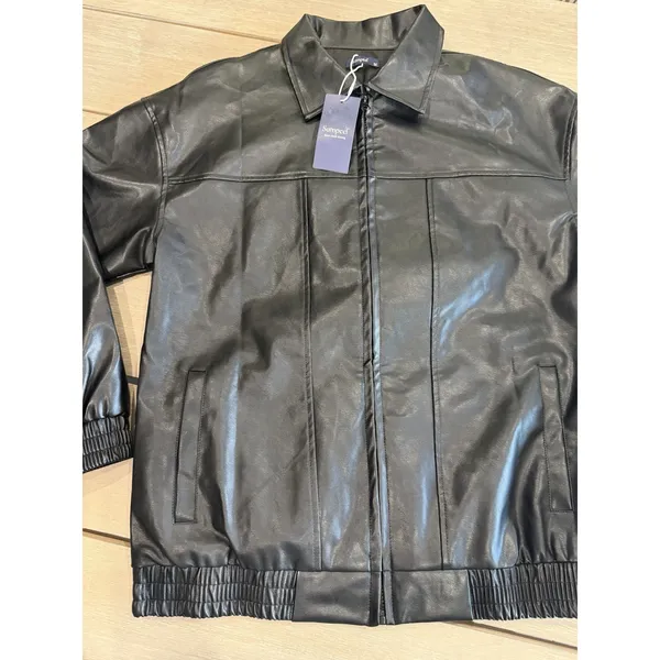 Sampeel Faux Leather Women’s Jacket‎ Medium Motorcycle Jacket Bomber Coat Winter - Image 13