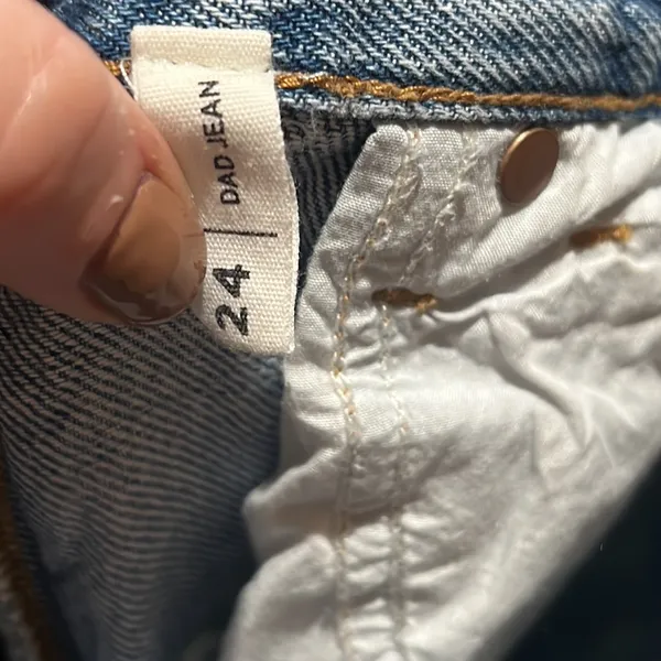 Pacsun blue floral high waisted jeans - Image 10