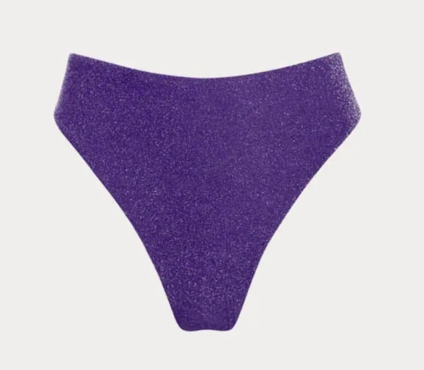 BERLOOK Purple Lurex Cut Out Bikini Top AND BOTTOM 23 - Image 11
