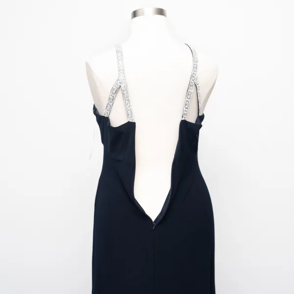 Betsy‎ & Adam. Jayleen High Neck Jeweled Back Gown. - Image 12