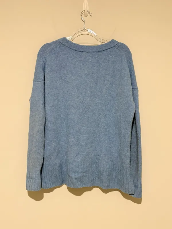 J‎ crew wool alpaca Soft Women's Crewneck Sweater blue size small - Image 2
